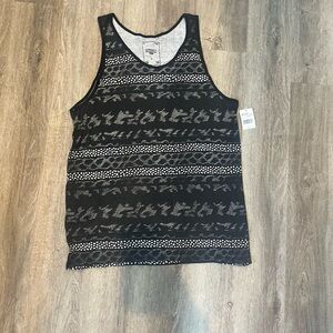 Ezekiel Men’s Black Patterned Tank Top